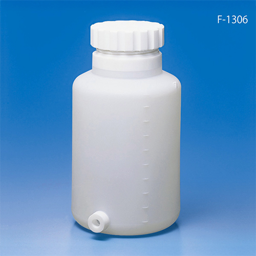 Flon Industry PFA thick-walled wide mouth bottles with boss / 두꺼운PFA하구광구병