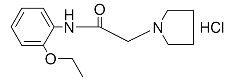 Merck 1-PYRROLIDINEACETO-ORTHO-PHENETIDI