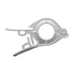 PharmaLok™ Single-Use Series Clamp, Hygienic Union TC Version .5 to .75`, Glass Reinforced White Nylon
