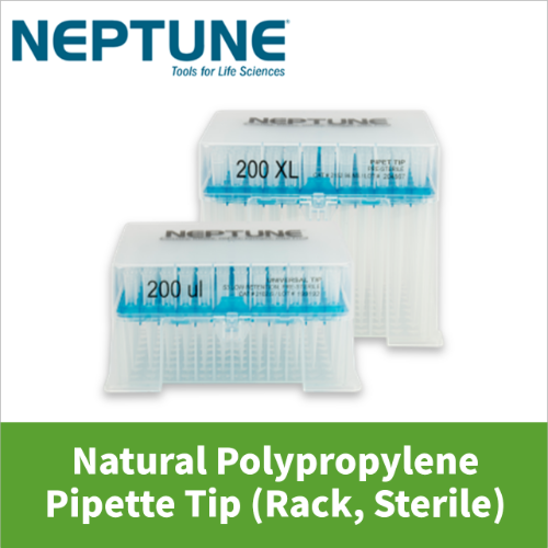 NEPTUNE Non-Filter Tips, Rack Type, Sterile, Natural Polypropylene / 파이펫 팁, 랙 타입, 멸균