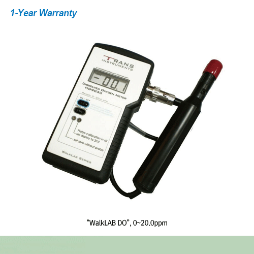 Daihan Science Trans Classic Portable Dissolved Oxygen Meter, “WalkLAB DO”, 0~20.0/0.1ppm, 0℃~