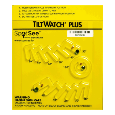 Tilt Indicator TiltWatch Plus - Includes Companion Label