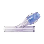 Needlefree Swabable Valve Female Luer Y Port to 4.01mm Tube Sockets, Copolyester
