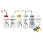 Heathrow Scientific Wash Bottles Color Coded