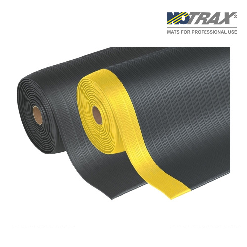 Notrax 410S0323BY / 피로방지 기능성 안전 매트, 기본형/다용도 410 건식매트 (마이크로셀롤러 비닐/검정/노랑)/600x910mm/1.3kg[1EA]