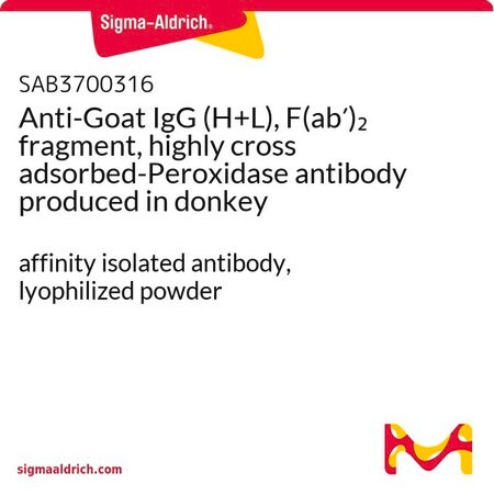 Merck Anti-Goat IgG (H+L), F(ab')2 fragment, highly cross adsorbed-Peroxidase antibody produced in donkey