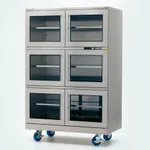 AS ONE Auto-Dry Desiccator DryMAX(SUS·Super Low Humidity·ESD Type), 드라이막스 초저습 데시케이터(스테인리스제·1 ~ 50%RH·ESD대응)