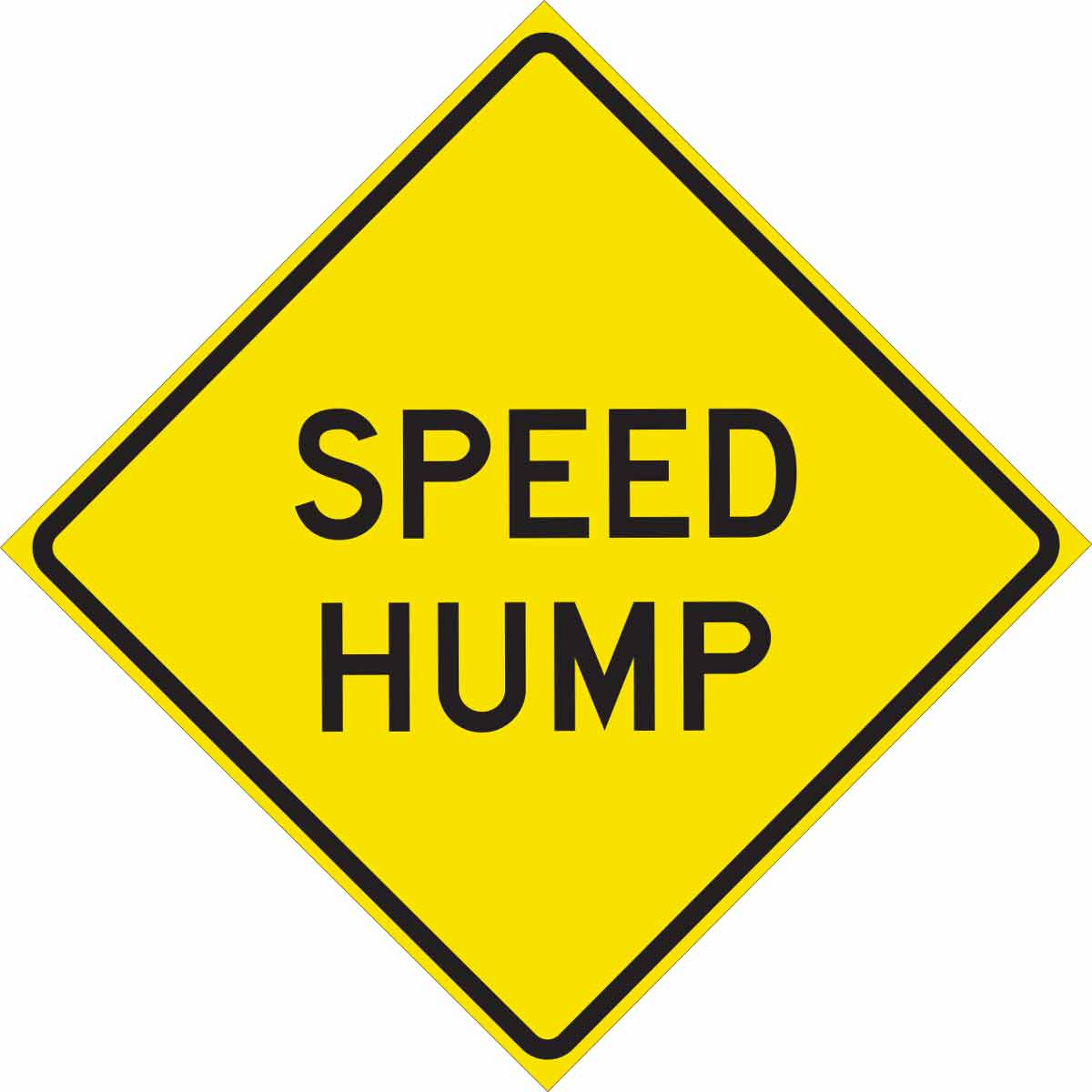 Brady Speed Hump Sign
