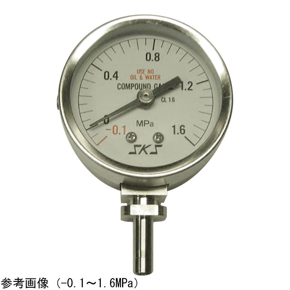AS ONE High Purity Pressure Gauge, 고순도용 압력계