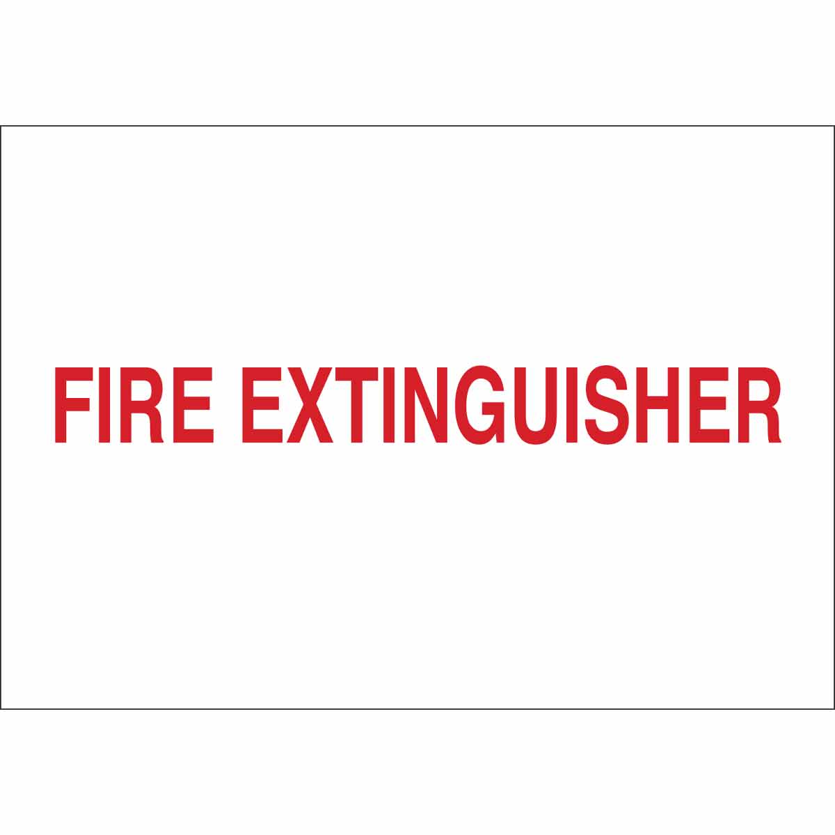 Brady Fire Extinguisher Fire Extinguisher Sign