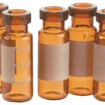 Thermo Fisher Scientific 11 mm Autosampler Vial Crimp Caps with Septa, Aluminum Seal, 5.5 mm Hole