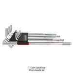 Daihan Science 9Pcs 엑스트라 롱볼렌치 세트, Extra Long Ball end Hex L-Key Wrench Set / 9Pcs, 1.5~10mm