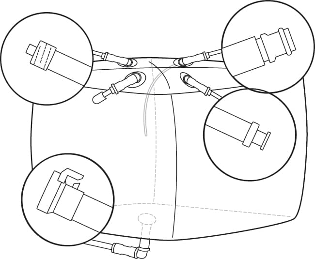 Thermo Fisher Scientific HyPerforma Smartainer 3D BPC, 1500L; 5 Ports