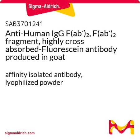 Merck Anti-Human IgG F(ab')2, F(ab')2 fragment, highly cross absorbed-Fluorescein antibody produced in goat