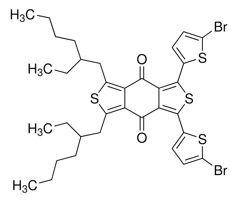 Merck 1,3-Bis(5-bromo-2-thienyl)-5,7-bis(2-ethylhexyl)-4H,8H-benzo[1,2-c:4,5-c']dithiophene-4,8-dione