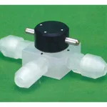 AS ONE NEOFLON RUSL CTFE 3-Way Valve, 네오플론 RUSL CTFE 3 방향 밸브