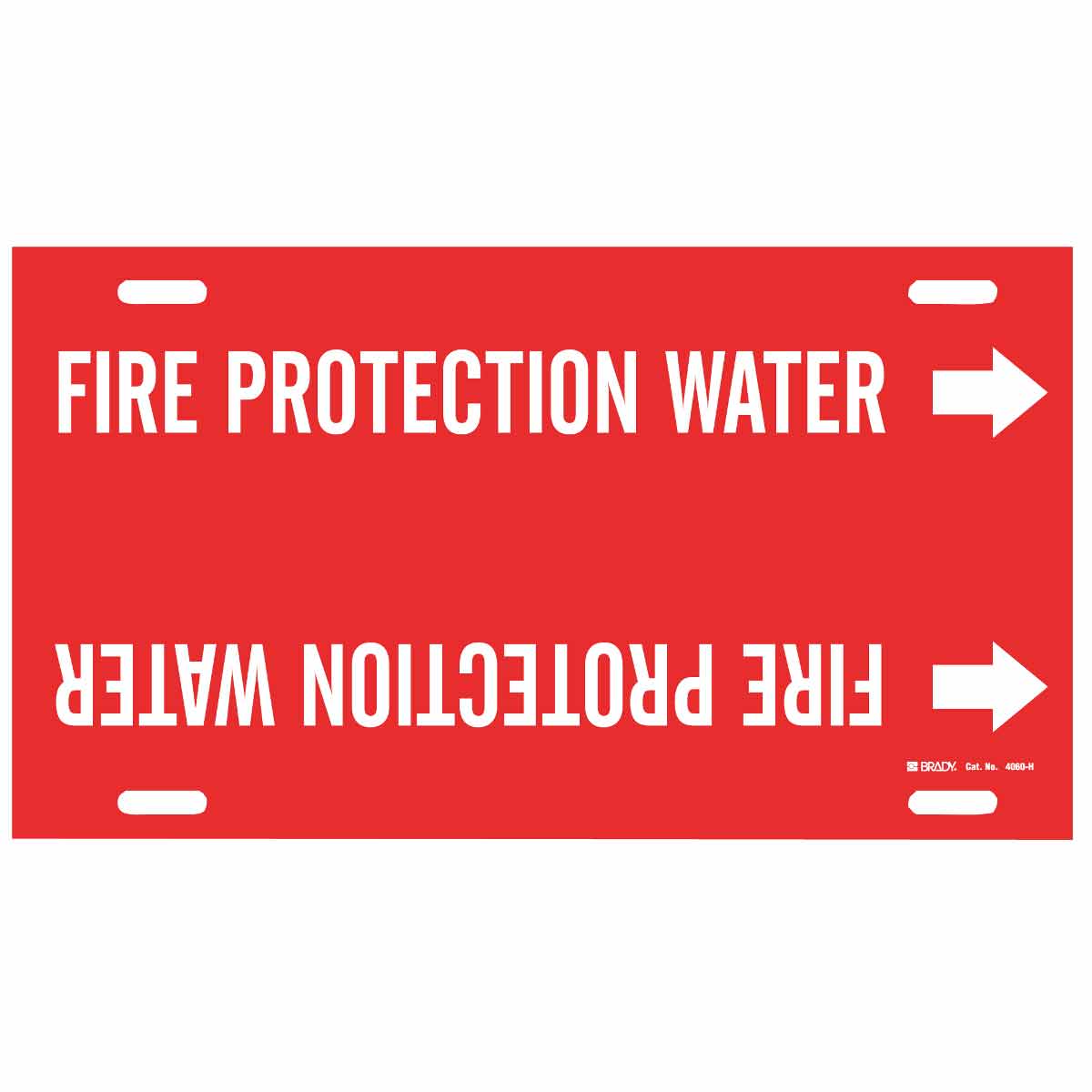 Brady FIRE PROTECTION WATER Snap-On/Strap-On Pipe Marker | 캐시바이