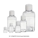 Daihan Science Biofil 30~1,000㎖ PETG Sterile Square Media Bottle, Hi-Transparent<br>Heavy-duty