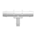 Tee Reduction Connector with 600 Series Barbs, (2X) 3/4` (19.0 mm) and 1/2` (12.7 mm) ID Tubing