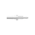 Male Luer Panel Mount,200 Series Barb,10-32 UNF thread, 3/32" (2.4 mm) ID Tubing Wht Nylon