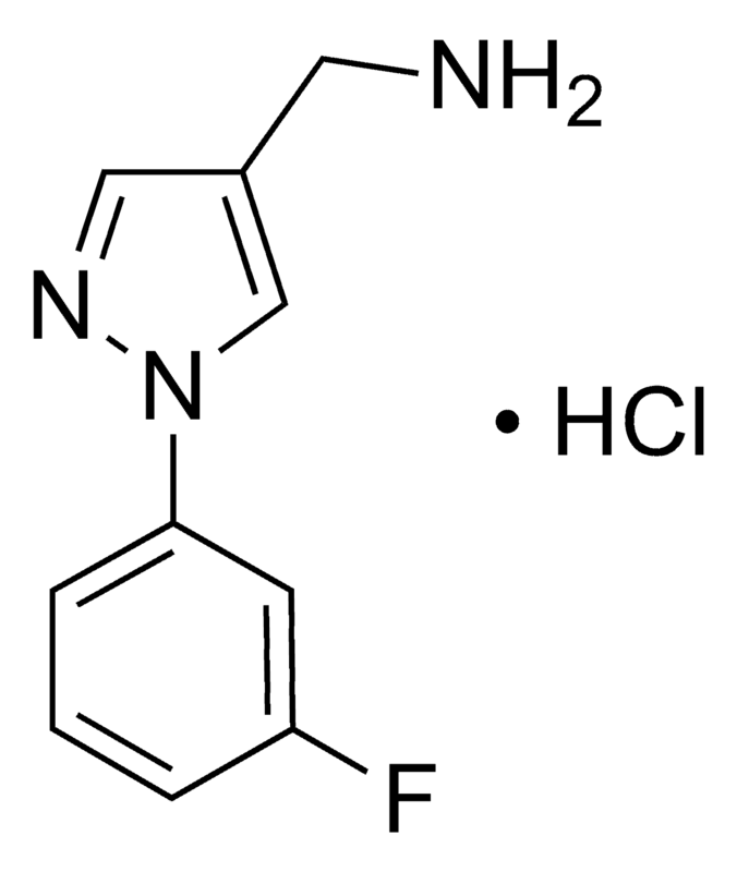 Merck 1-[1-(3-Fluorophenyl)-1H-pyrazol-4-yl]methanamine hydrochloride