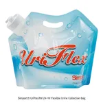 Daihan Science Simport UriFlexTM 24-Hr Flexible Urine Collection Bag, Rotating Dripless Spout,