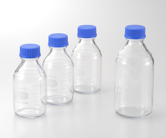 AS ONE Screw Top Medium Bottle(with Screw GL45), 스크루 캡 배양병