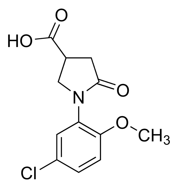 Merck 1-(5-Chloro-2-methoxyphenyl)-5-oxo-3-pyrrolidinecarboxylic acid