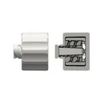 Male Luer Integral Lock Ring Vented Plug, Closed at Grip