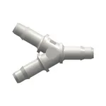 Y Tube Fitting with 400 Series Barbs, 3/16` (4.8 mm) ID Tubing