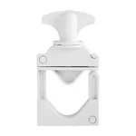 Pinch Valve, Maxi, 1/2` (12.7 mm) to 1` (25.4 mm) OD Tubing, Glass Reinforced White Nylon