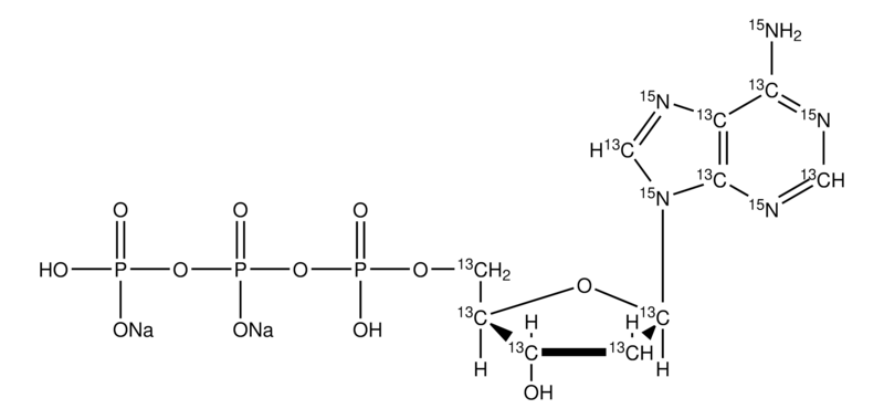 Merck 2'-Deoxyadenosine-13C10,15N5 5'-triphosphate disodium salt solution