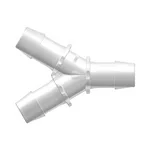 Y Connector with 600 Series Barbs, 1` (25.4 mm) ID Tubing
