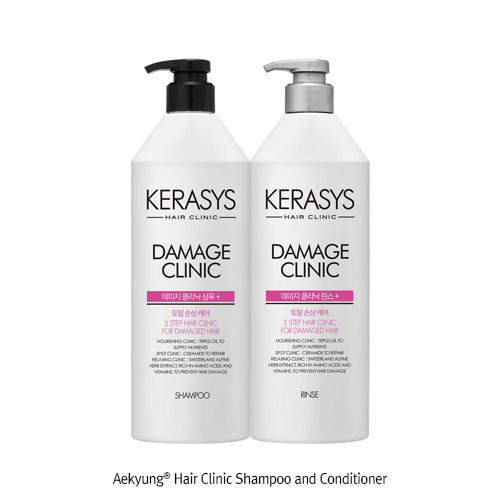 Daihan Science Aekyung Hair Clinic Shampoo and Conditioner, 750㎖With Argan Oil, Jojoba Oil, Av