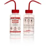 Merck Azlon Multi-Lingual Safety Wash Bottles With Driplok Vapor Venting