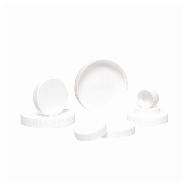Thermo Fisher Scientific White Polypropylene PE Foam/PTFE Cap