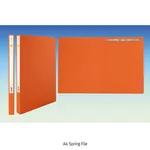 Daihan Science A4 Spring File, with Metal-Spring & -Corner, 6-ColorIndex Attached Inventory, A4
