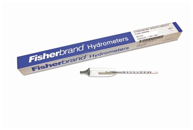 Thermo Fisher Scientific Precision Specific Gravity 325 - 345mm Long Hydrometers