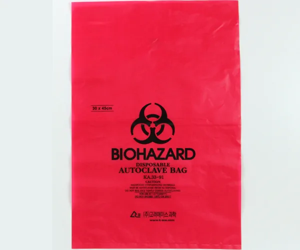 고려에이스 Benchtop Biohazard Bags 탁상용 멸균 비닐백_국산