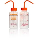 Merck Azlon Multi-Lingual Safety Wash Bottles With Driplok Vapor Venting
