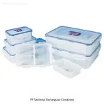 Daihan Science LOCK&LOCK PP Sectional Rectangular Container, with Safety Locking Lid, 360~3,90