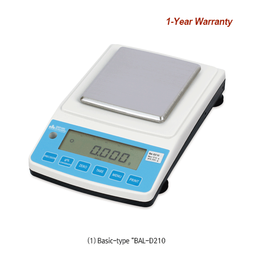 Daihan Science DAIHAN [d] 1mg/10mg, max.210g/2,100g High-Precision Lab Balance “Bal-D” , Ext-C