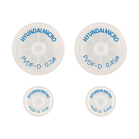현대마이크로 Syringe Filter, PVDF-D, Hydrophobic
