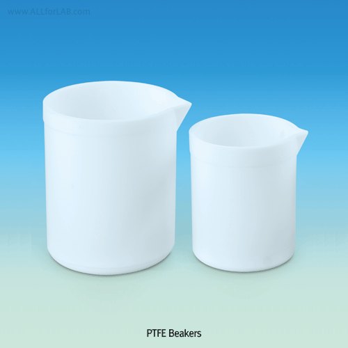 Daihan Science PTFE Beaker, with Pouring Spout, Anti-adhesive Surface, Autoclavable, 30~2,000㎖E