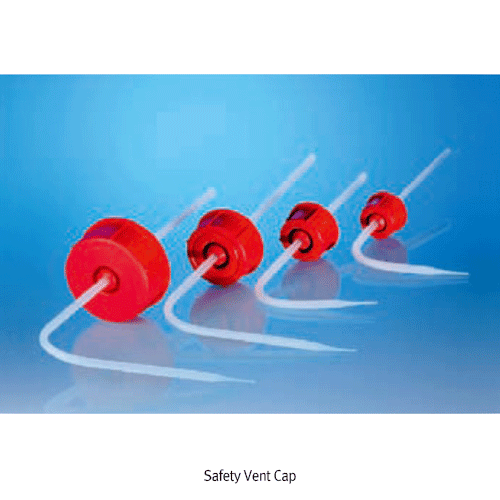 Daihan Science VITLAB Safety Vent Cap, PP, GL-25·32·45·63, for Wash Bottle, Autoclavable<br>Wi