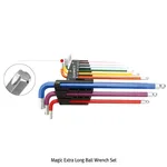 Daihan Science 9Pcs 매직 엑스트라 롱볼렌치 세트, Magic Extra Long Ball Wrench Set / 9Pcs. 1.5~10mm