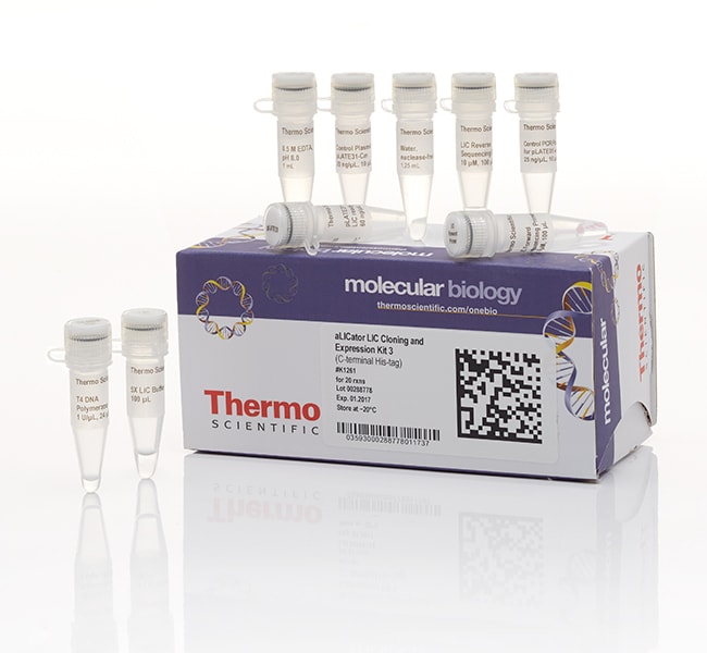 Thermo Fisher Scientific aLICator LIC Cloning and Expression Kit 3 (C-terminal His-tag)