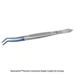 Daihan Science Hammacher Premium Convenient Rubber Coated-tip Forceps, Curved-type, L165mm, Me