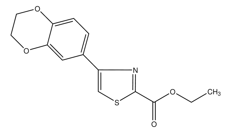 Merck Ethyl 4-(6-benzodioxane)thiazole-2-carboxylate