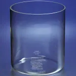 Merck Pyrex cylindrical jar, plain